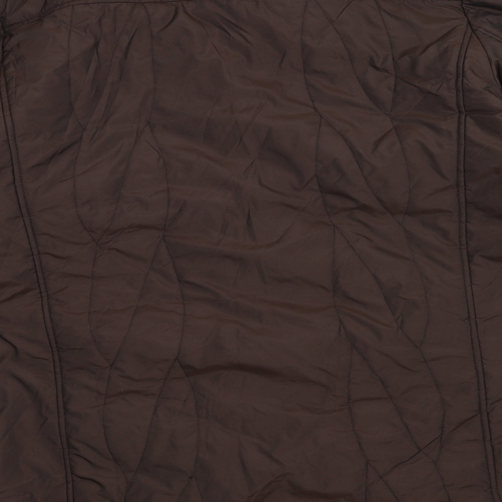 arquette Womens Brown Pea Coat Coat Size 20
