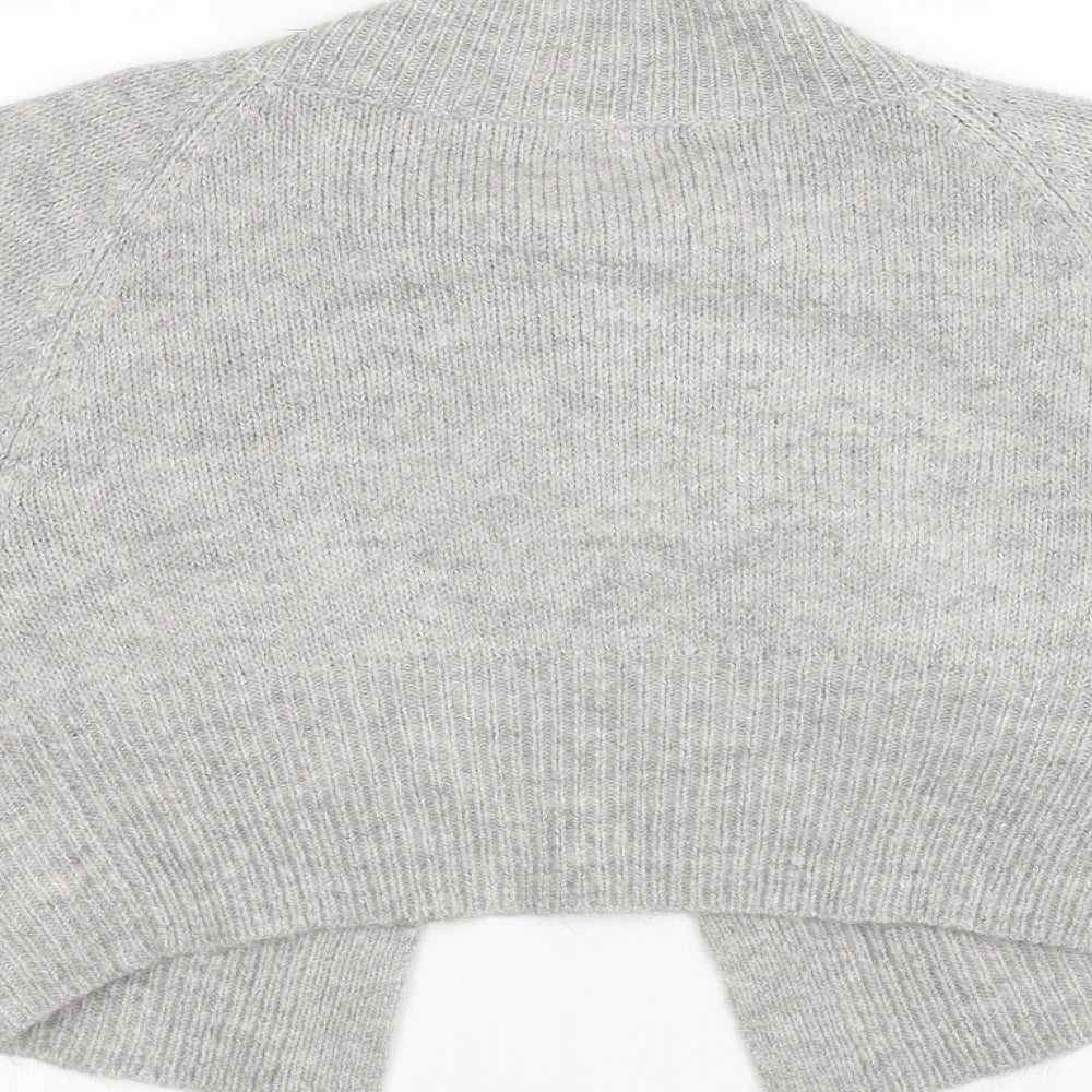 Papaya Womens Grey Knit Jacket Size 16
