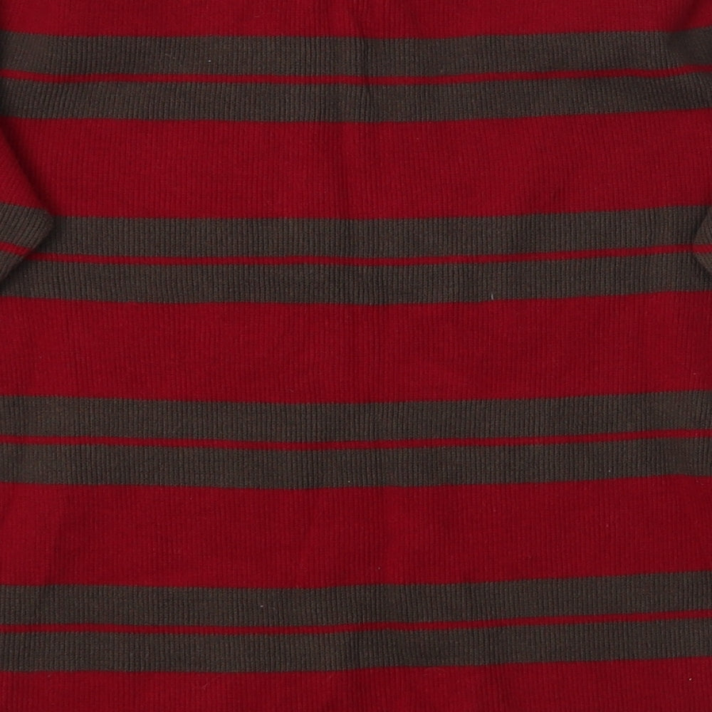 Gap Boys Red Striped Pullover Jumper Size 4-5 Years