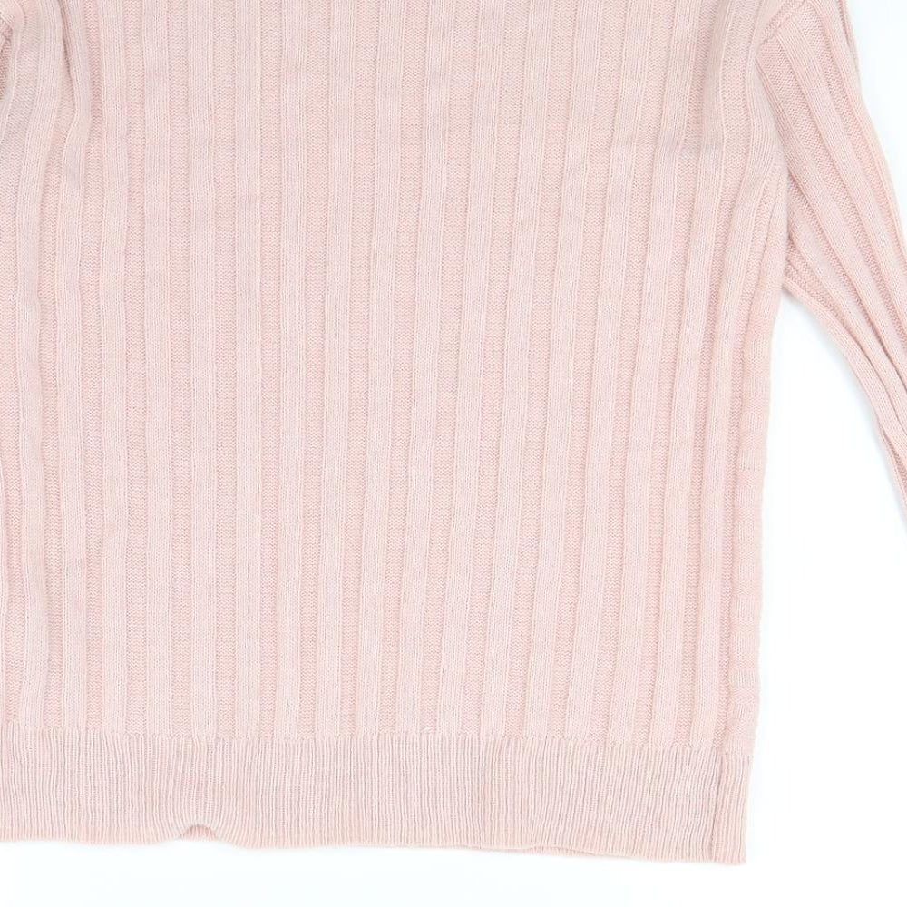 M&s Womens Pink Pullover Jumper Size XS
