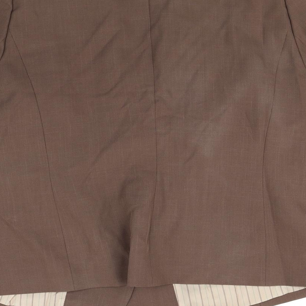 essence Womens Brown Jacket Blazer Size 20 - Shoulder Pads