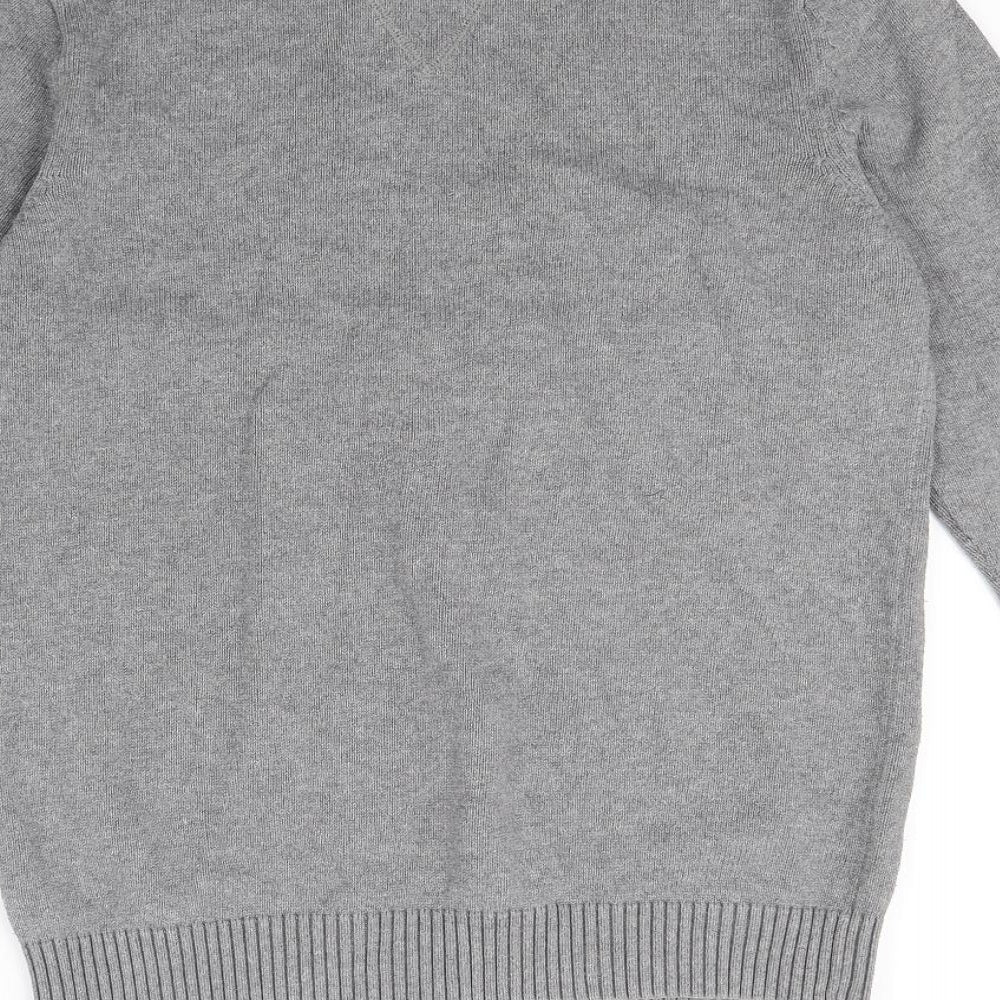 Atlantic Bay Mens Grey Pullover Jumper Size S
