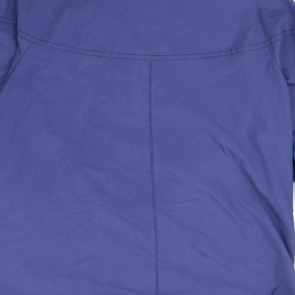 Debenhams Womens Blue Rain Coat Coat Size 16