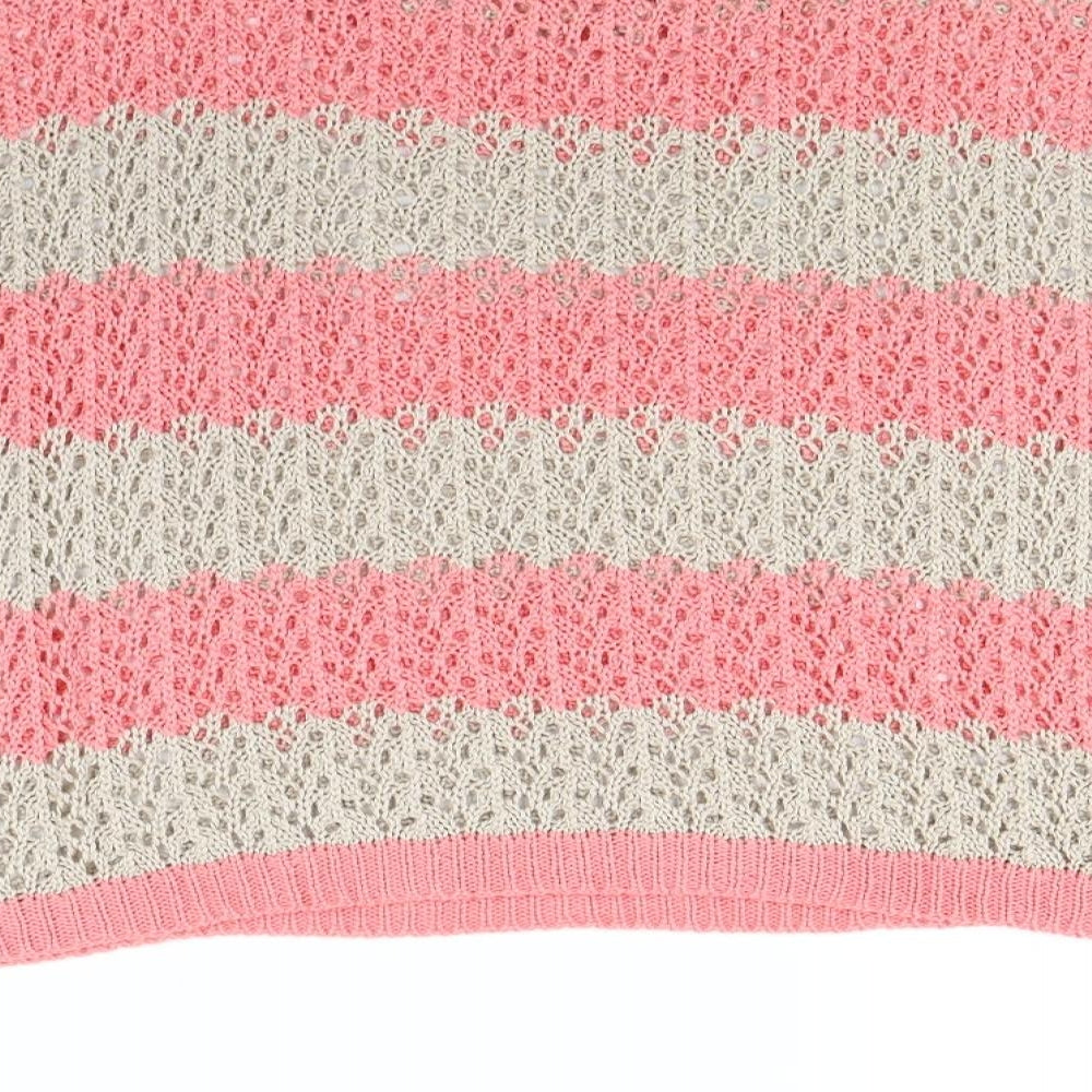 Warehouse Womens Beige Striped Pullover Jumper Size 14