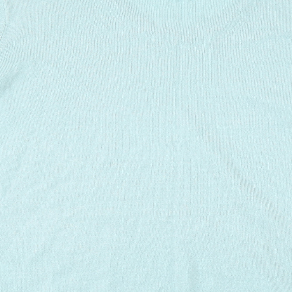 julipa Womens Blue Basic T-Shirt Size 16