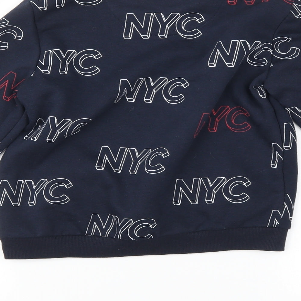 Primark Boys Blue Pullover Sweatshirt Size 8-9 Years - nyc