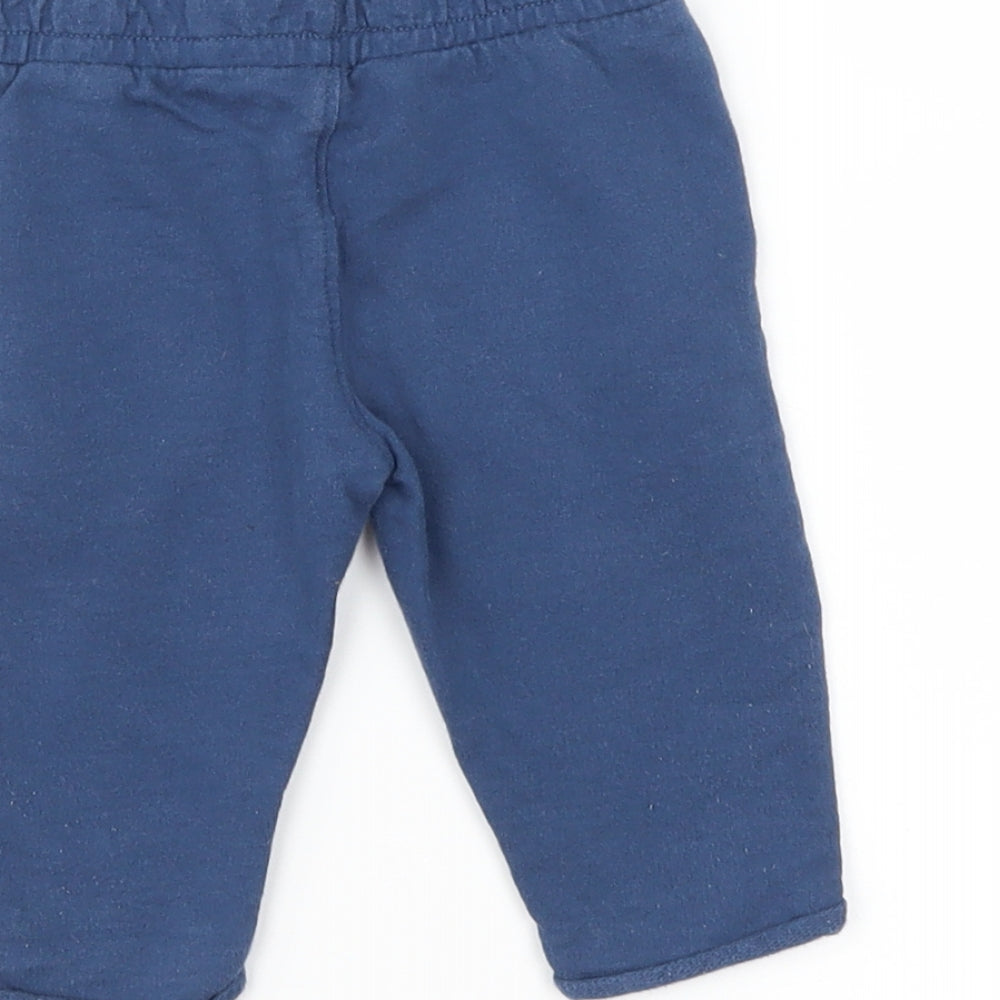 Mothercare Boys Blue Jogger Trousers Size 3-6 Months
