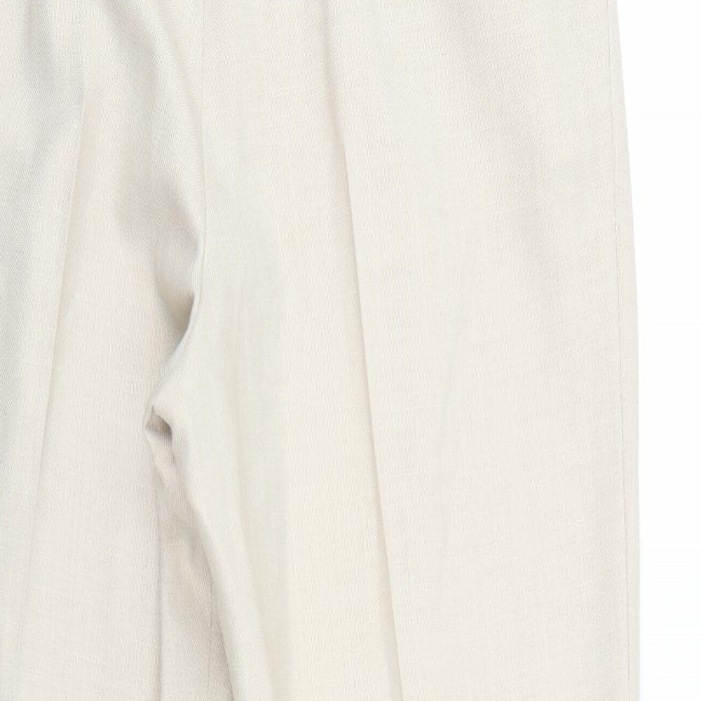 Holmewood Womens Ivory Trousers Size 16 L28 in