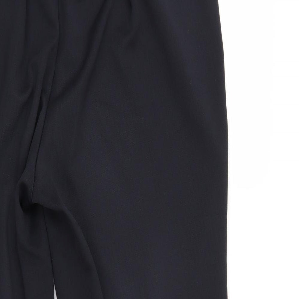 BM Womens Black Trousers Size 16 L25 in - Elastic Waist