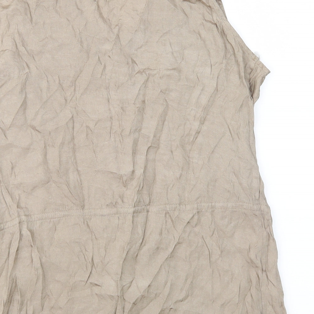 Joanna Morgan Womens Brown Basic Blouse Size 12