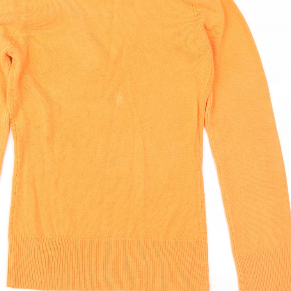 Dorothy Perkins Womens Orange Knit Pullover Jumper Size 6
