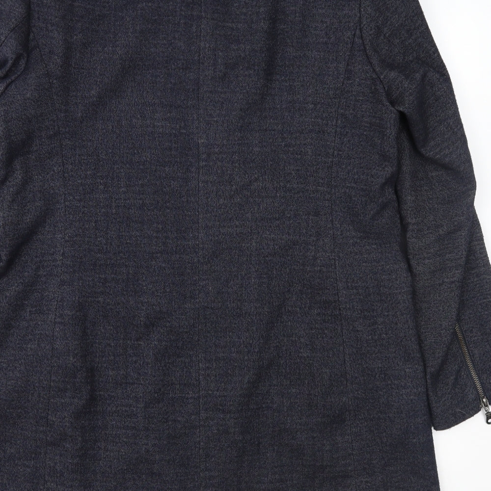 NEXT Womens Blue Overcoat Coat Size 14