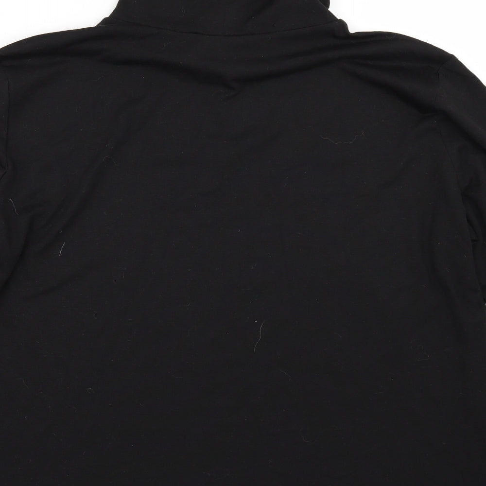 SheIn Womens Black Pullover Jumper Size XL