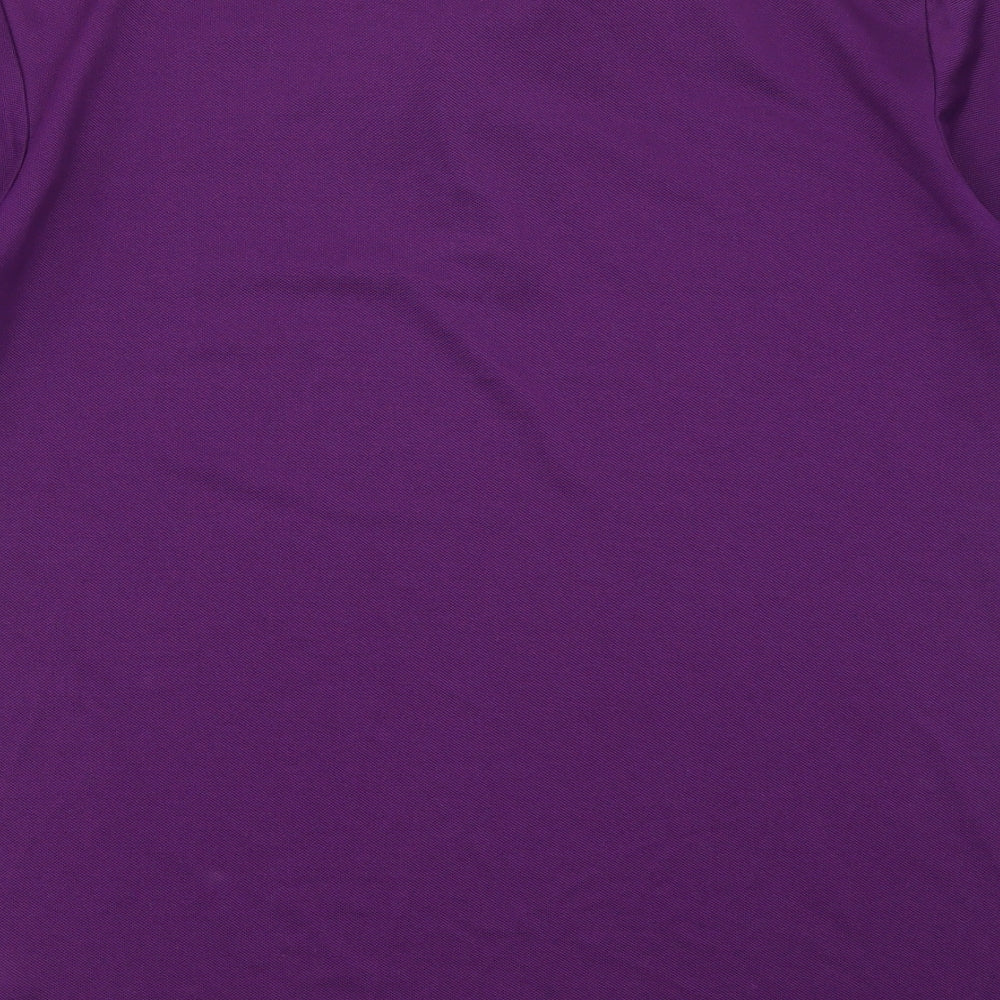 Dimesions Mens Purple Polo Size S - Anchor