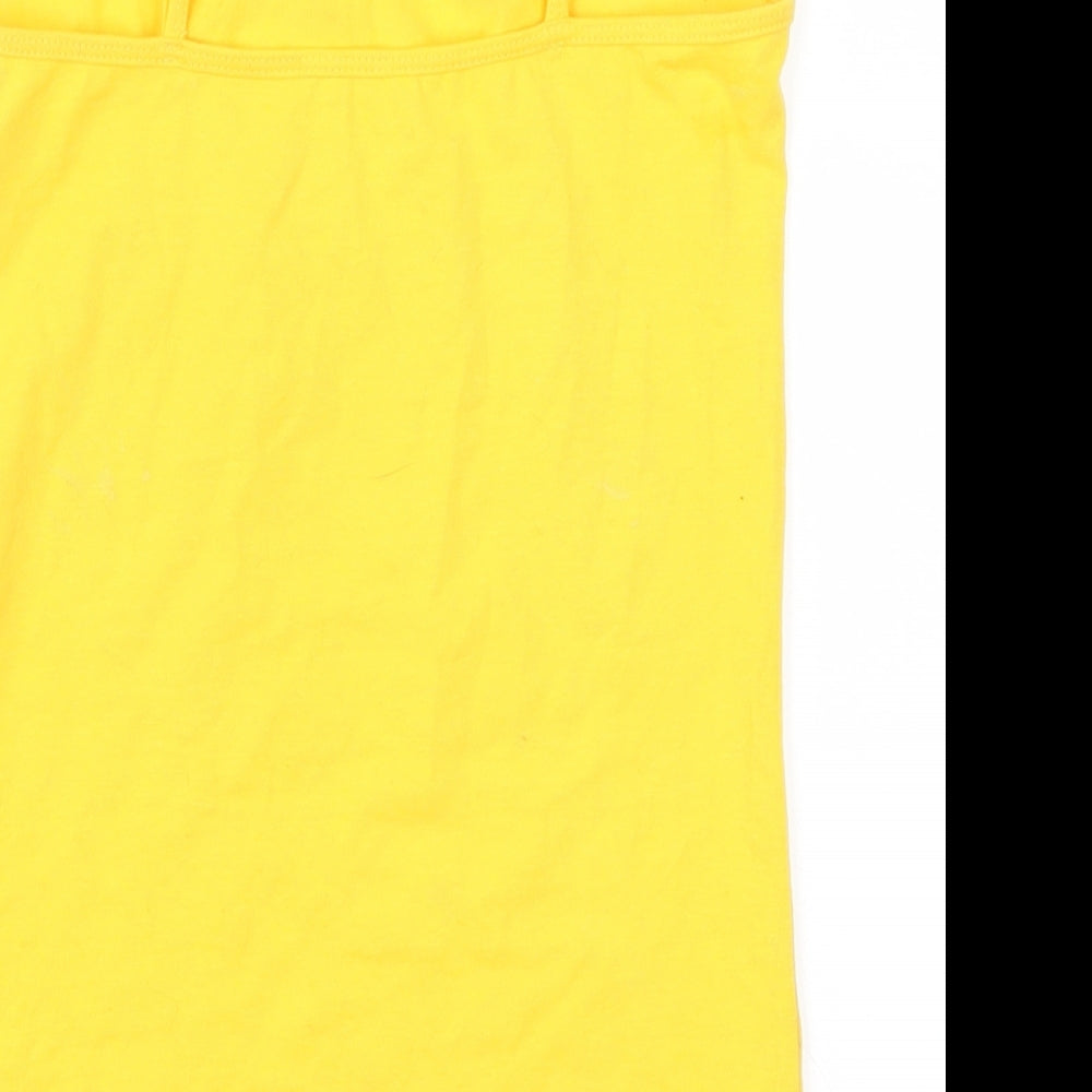 Primark Womens Yellow Basic Tank Size 6