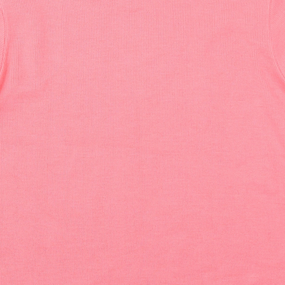 Journey Womens Pink Pullover Jumper Size S - Pink Flowers