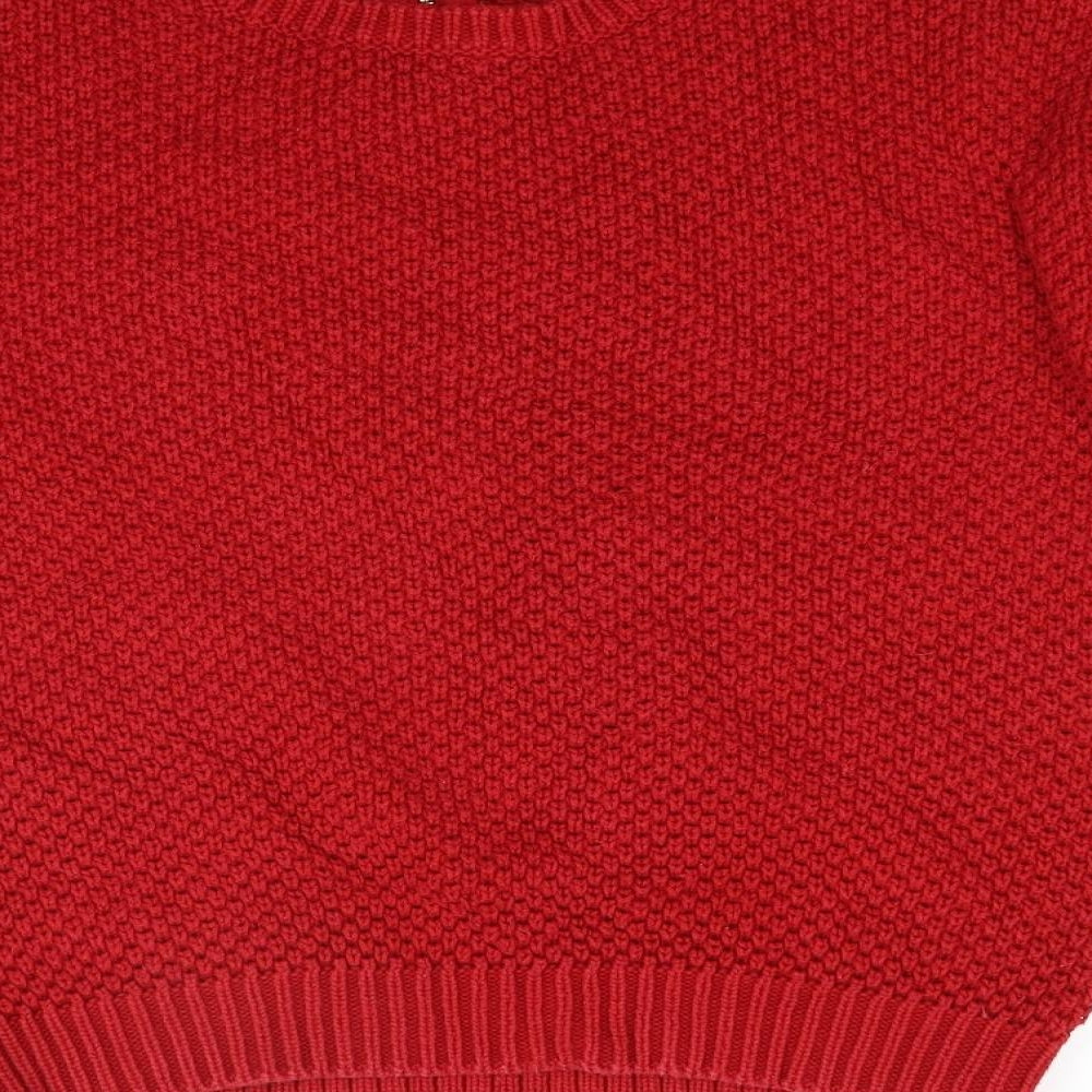 Marks and Spencer Womens Red Knit Pullover Jumper Size 10
