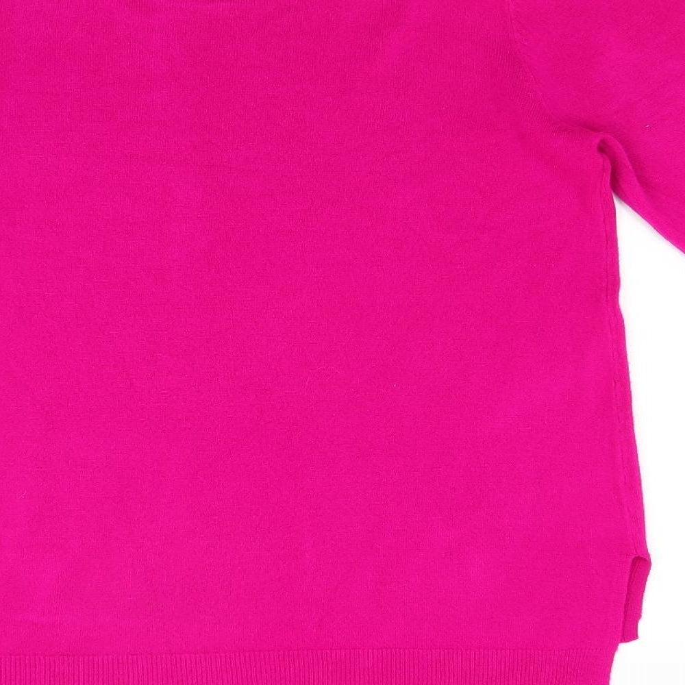 BHS Womens Pink Knit Pullover Jumper Size 14