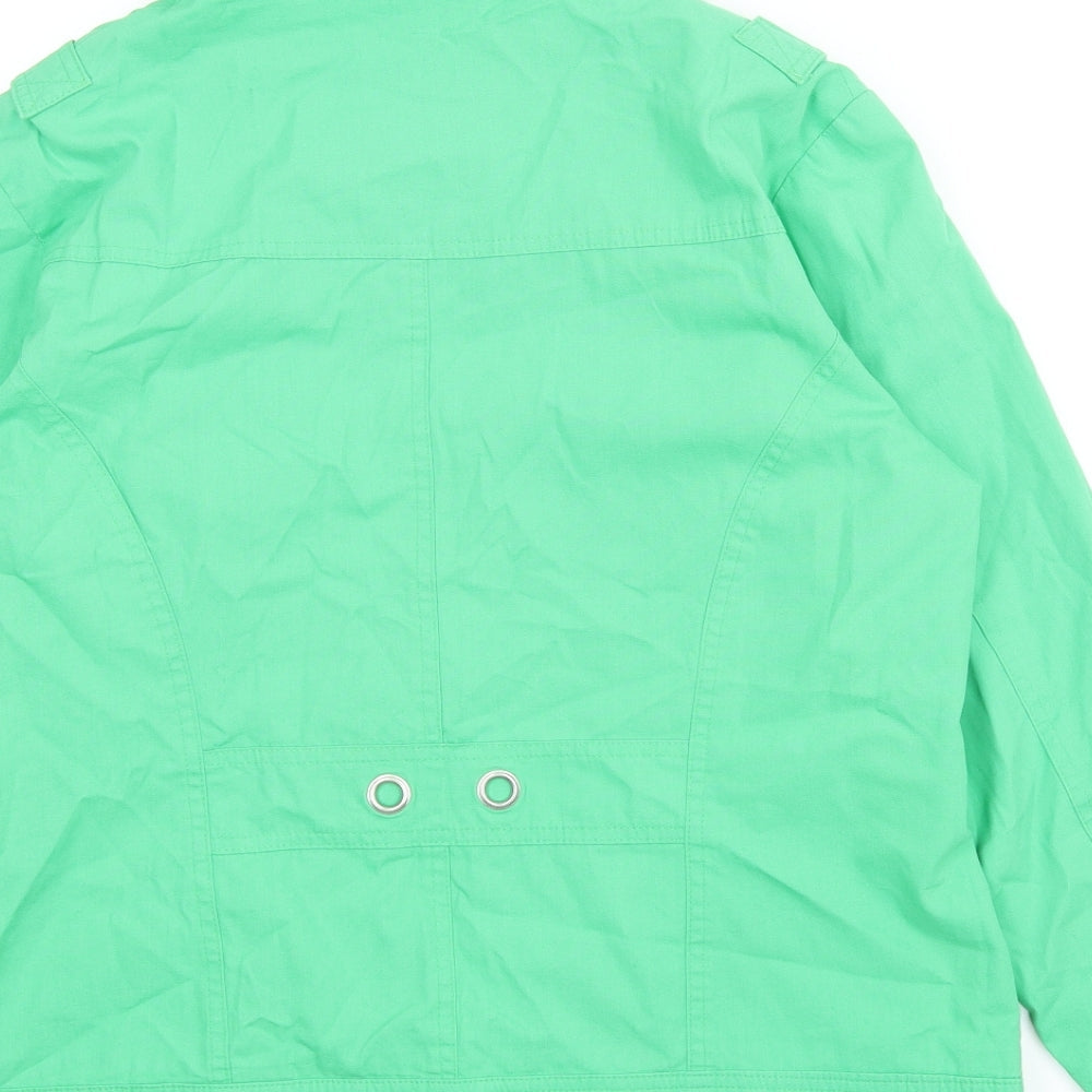 Being Casual Womens Green Jacket Size 14