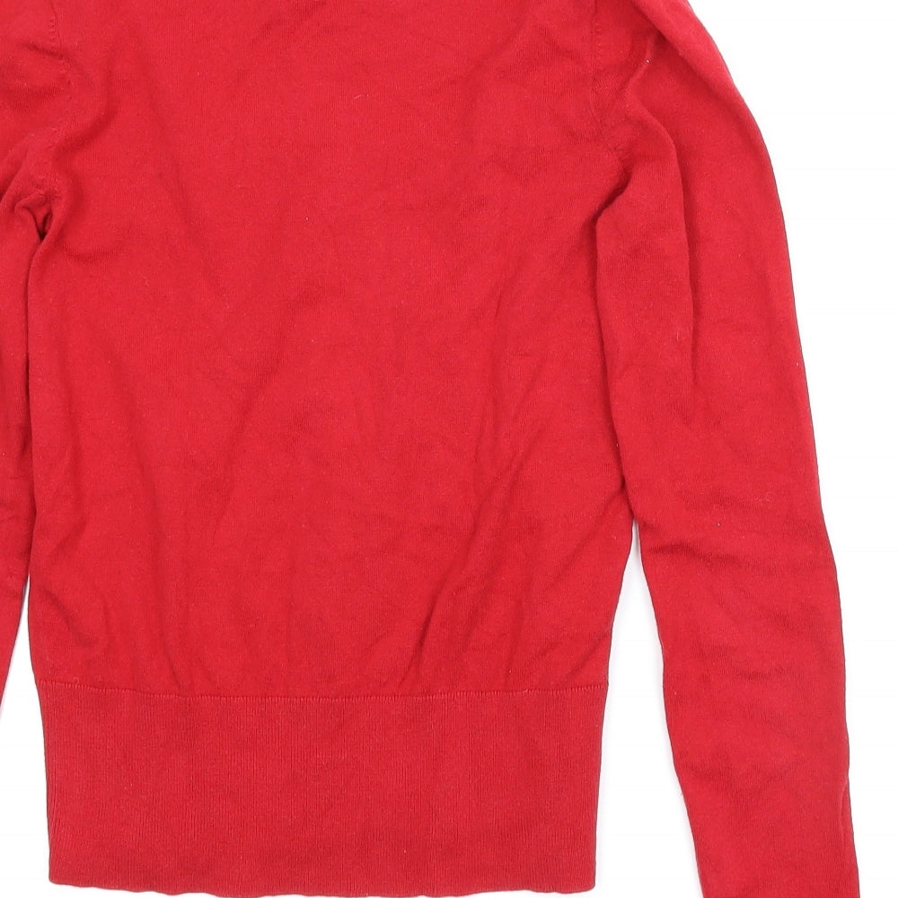 Preworn Womens Red Pullover Jumper Size S