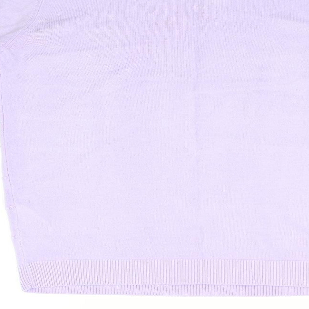 Maine Womens Purple Pullover Jumper Size 12