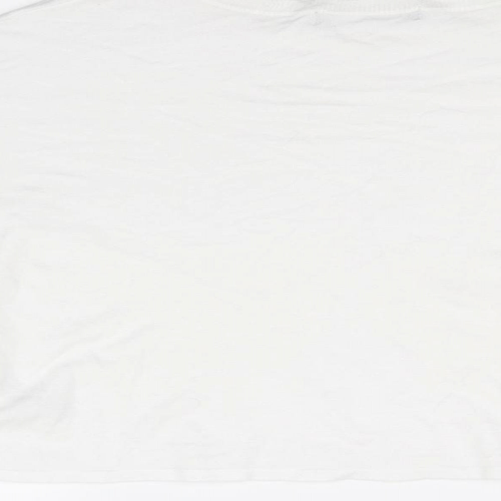 Marks and Spencer Womens White Basic T-Shirt Size 14
