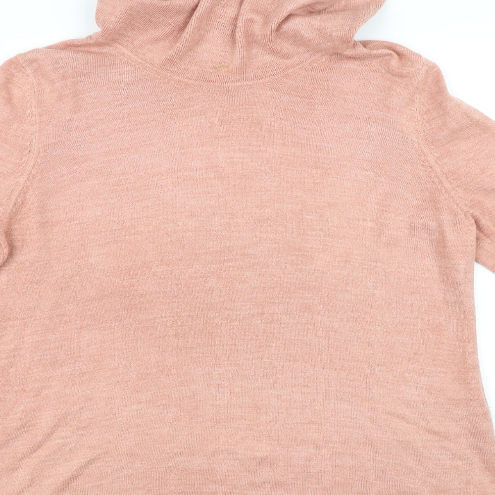Marks and Spencer Womens Orange Pullover Jumper Size 14
