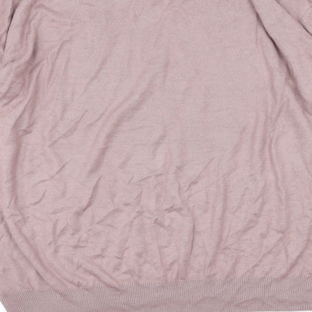 CAPSULE Mens Pink Knit Pullover Jumper Size XL