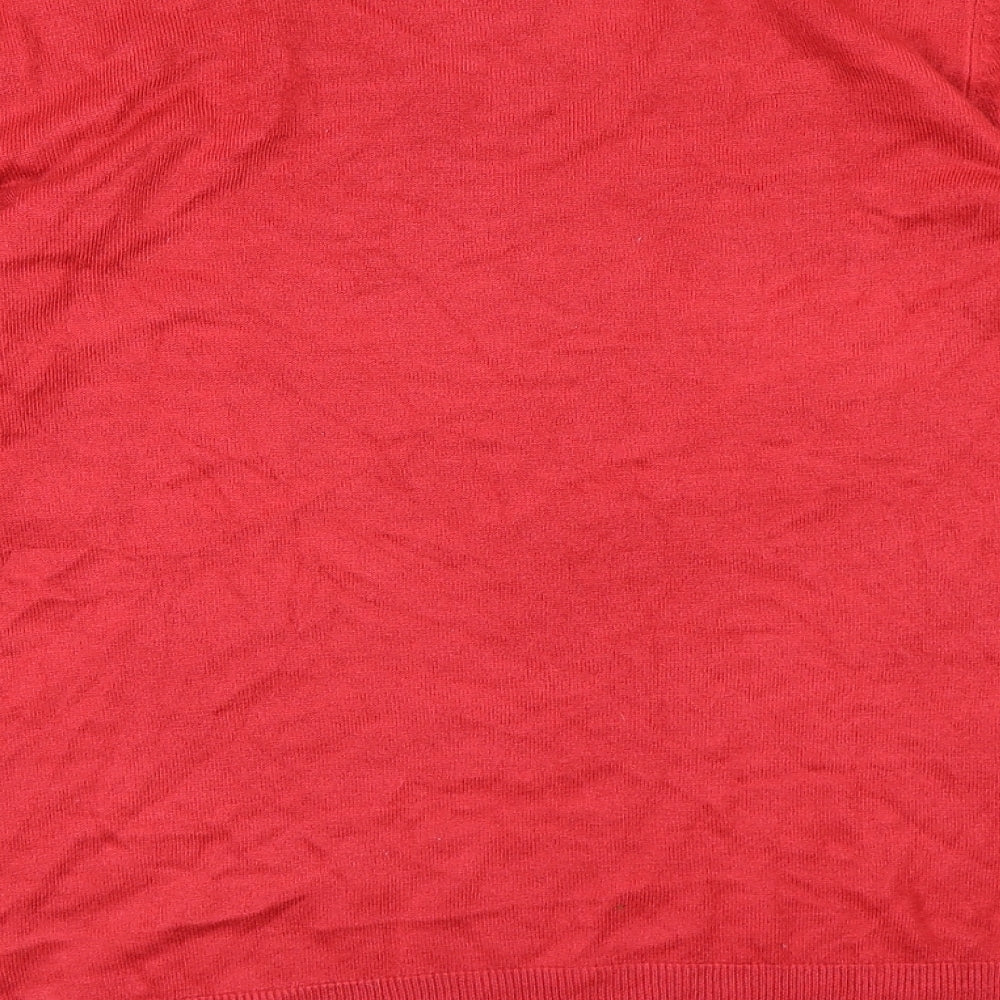Bonmarché Womens Red Knit Pullover Jumper Size 14