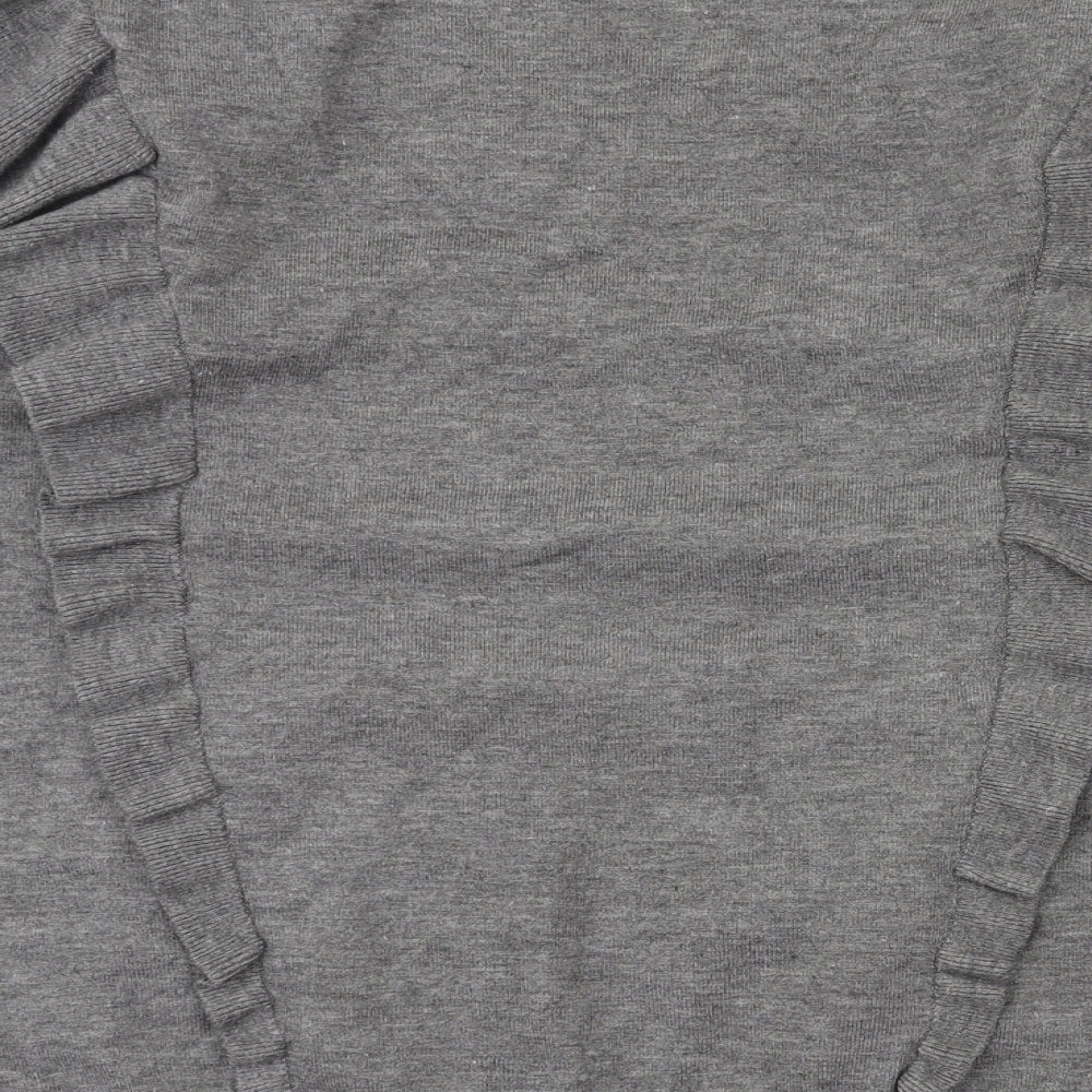 Selected Womens Grey Pullover Jumper Size M