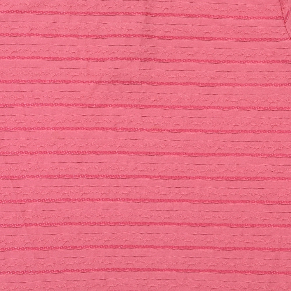 Bonmarché Womens Pink Basic T-Shirt Size L
