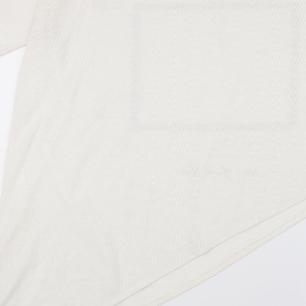 River Island Womens White Basic T-Shirt Size 12