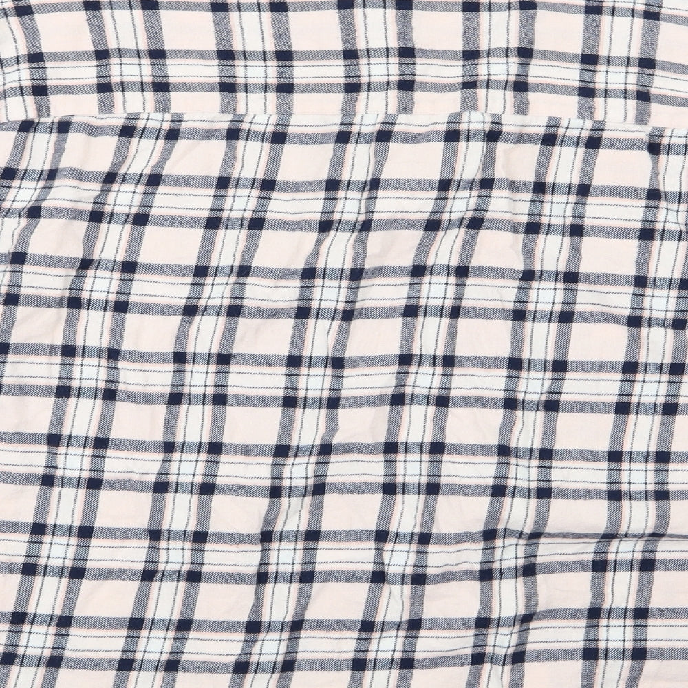 ASOS Womens Pink Check Basic Button-Up Size 8