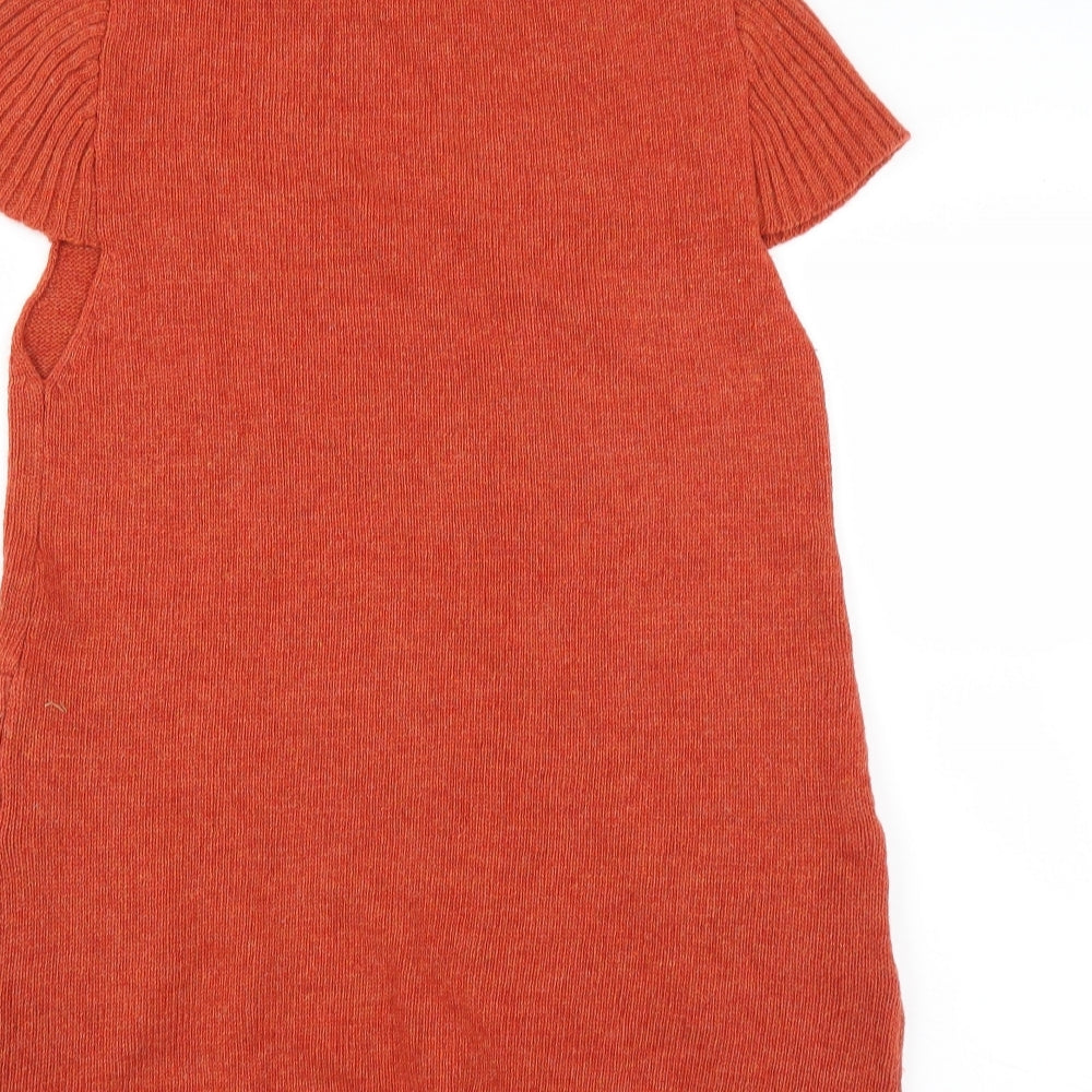 Izabel Womens Orange Jumper Dress Size L