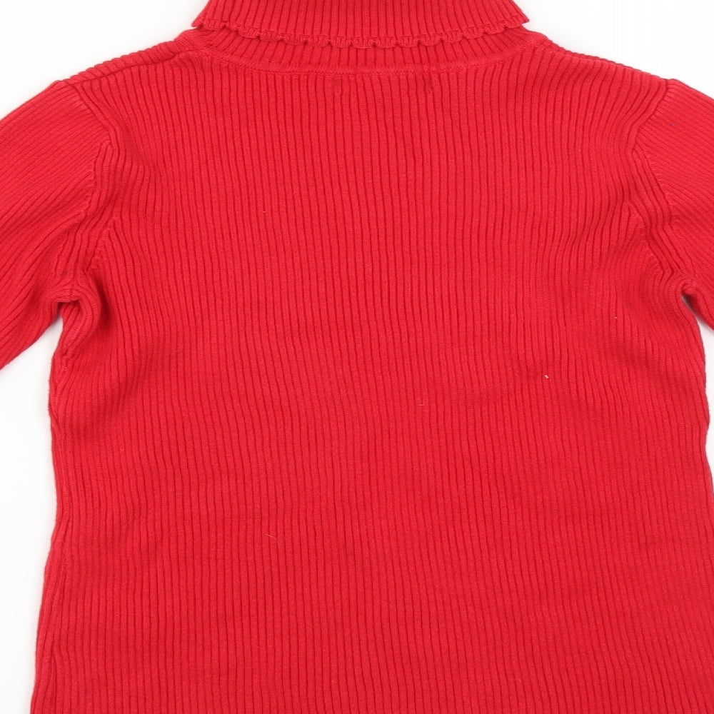 George Girls Red Pullover Jumper Size 10-11 Years