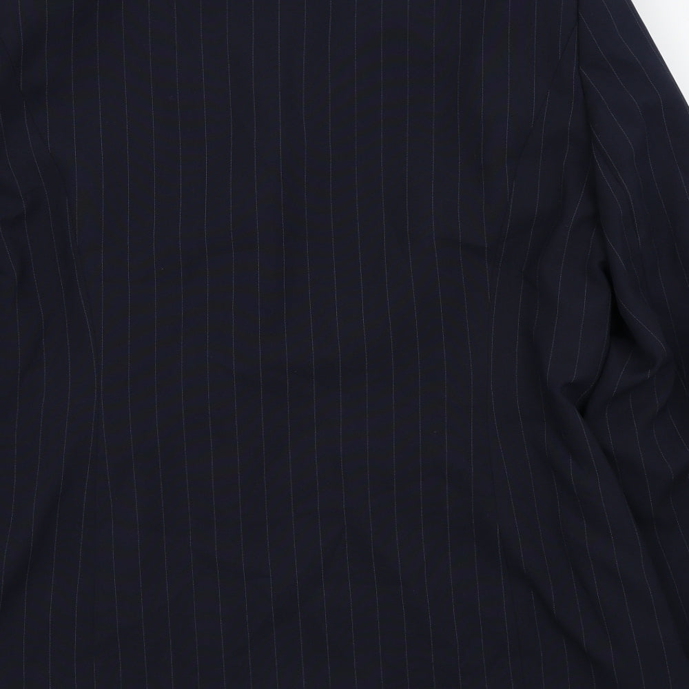 Bonmarche Womens Blue Pinstripe Jacket Blazer Size 20