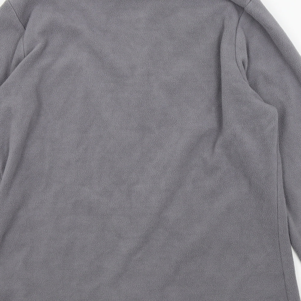 Miss Fiori Womens Grey Full Zip Jumper Size M - Fleece