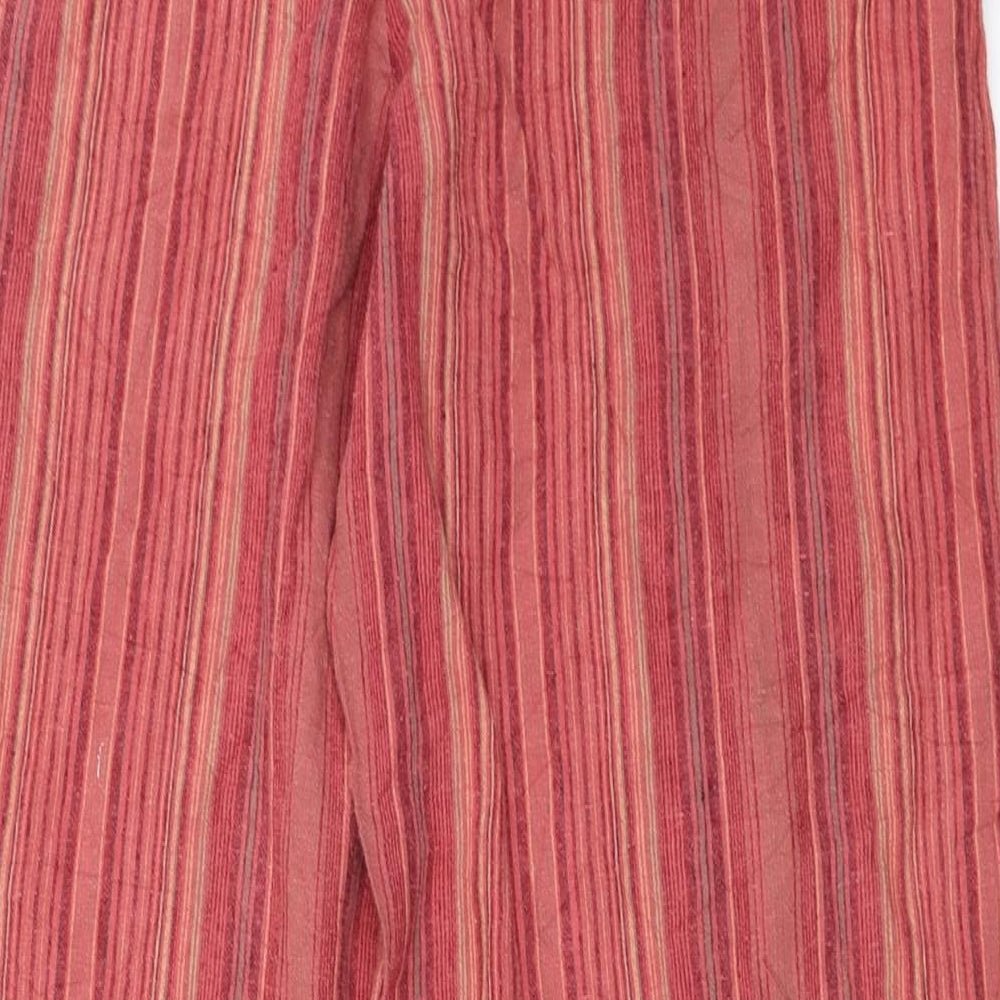 George Womens Red Striped Trousers Size 34 in L24 in