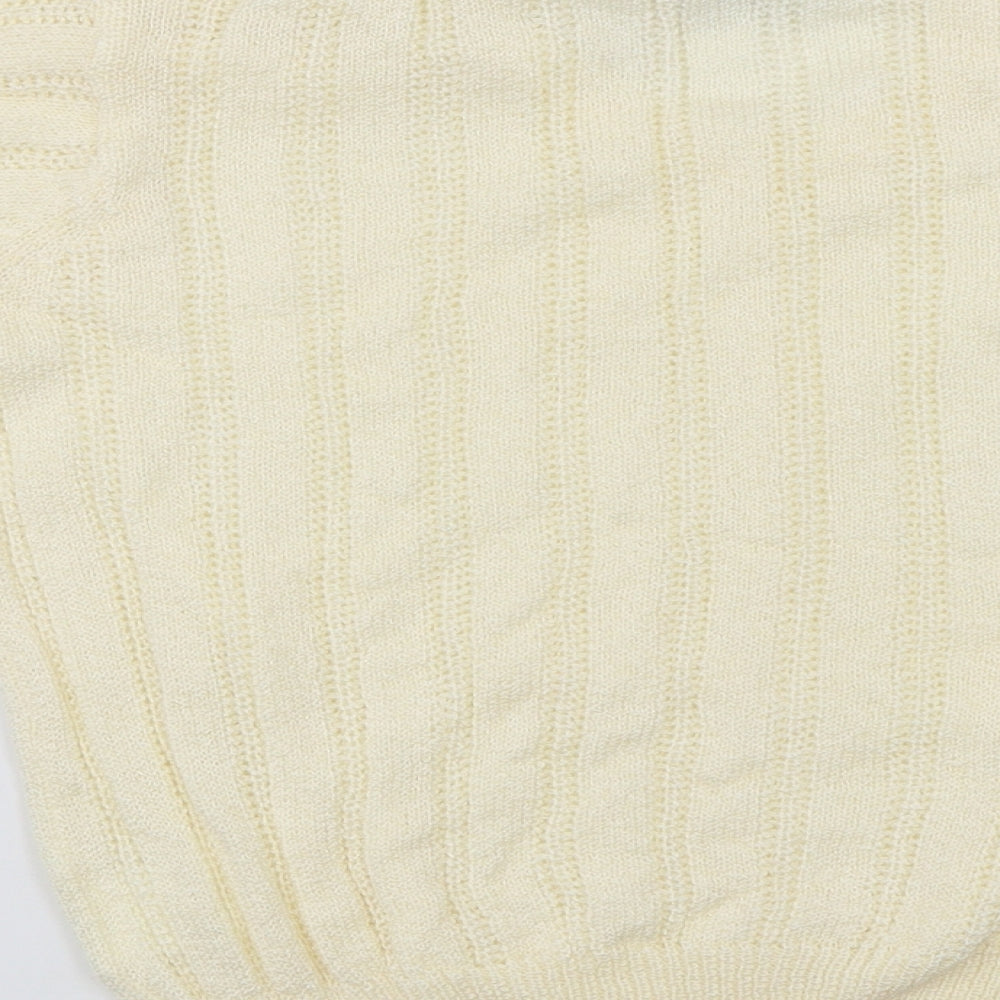 Compliments Womens Yellow Pullover Jumper Size S