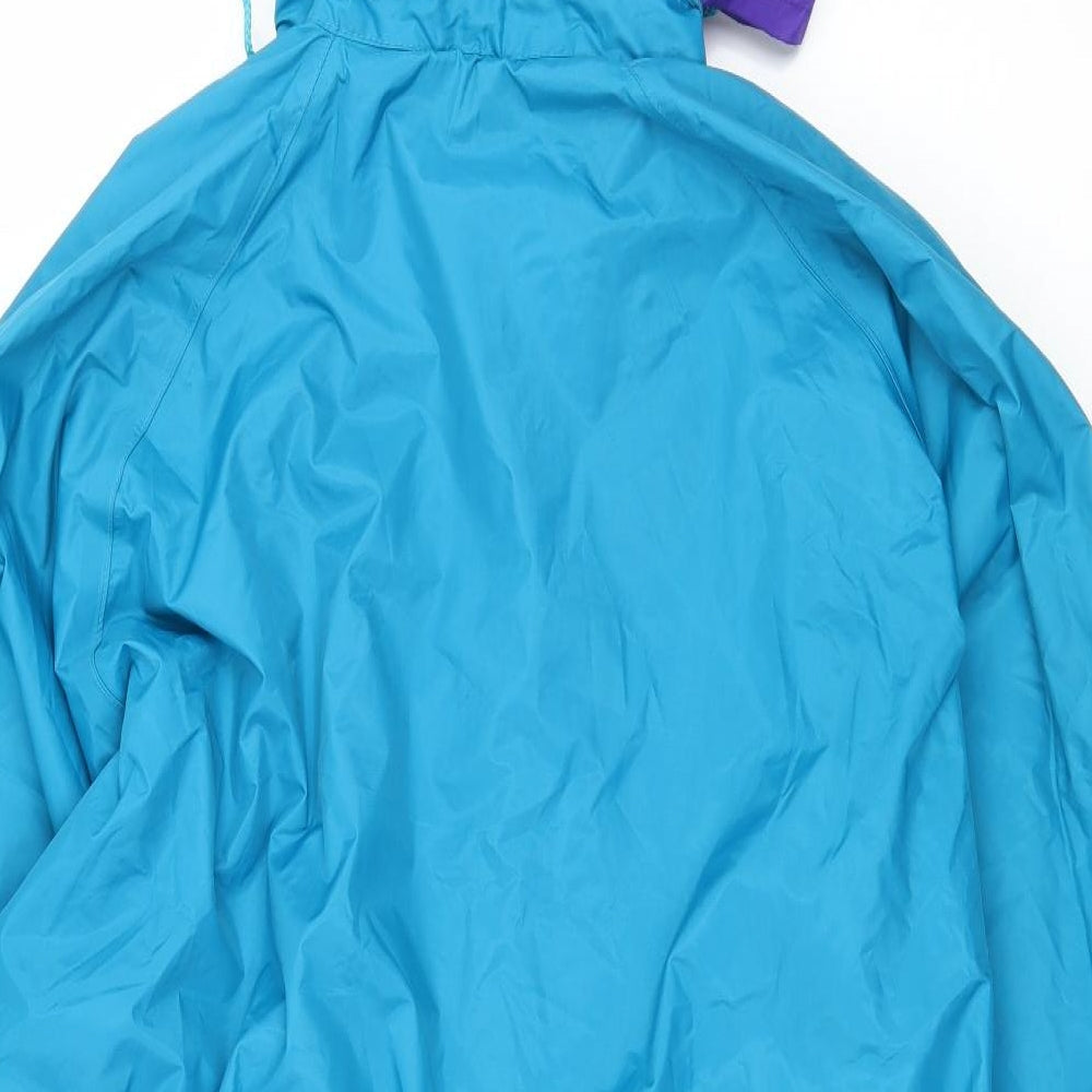 Sporting Life Mens Blue Geometric Rain Coat Coat Size S