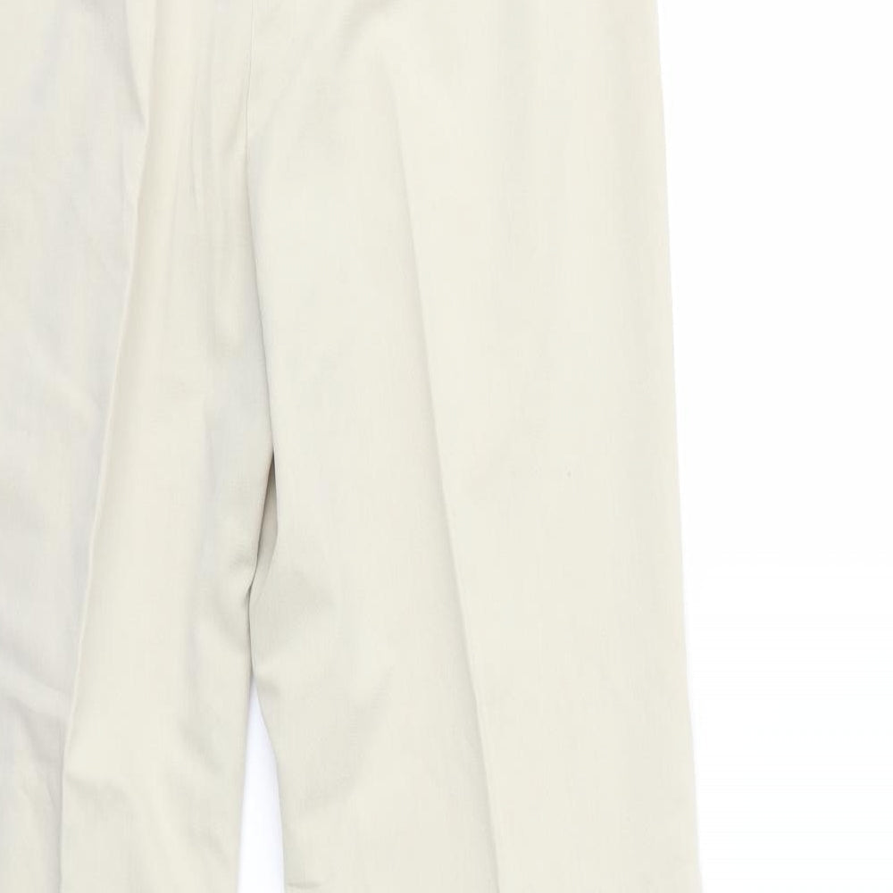 BHS Womens Beige Trousers Size 12 L28 in