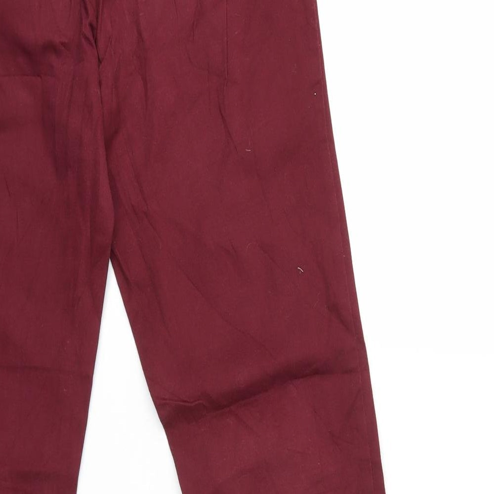 H&M Womens Red Denim Skinny Jeans Size 10 L29 in