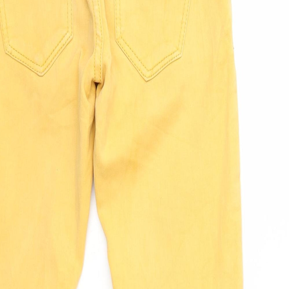 Preworn Womens Yellow Denim Skinny Jeans Size XS L23 in