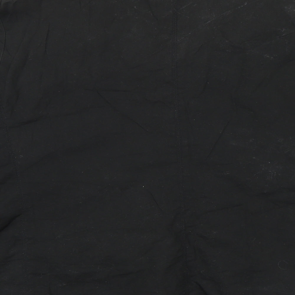 M&S Womens Black Jacket Coatigan Size 18 - flees collar