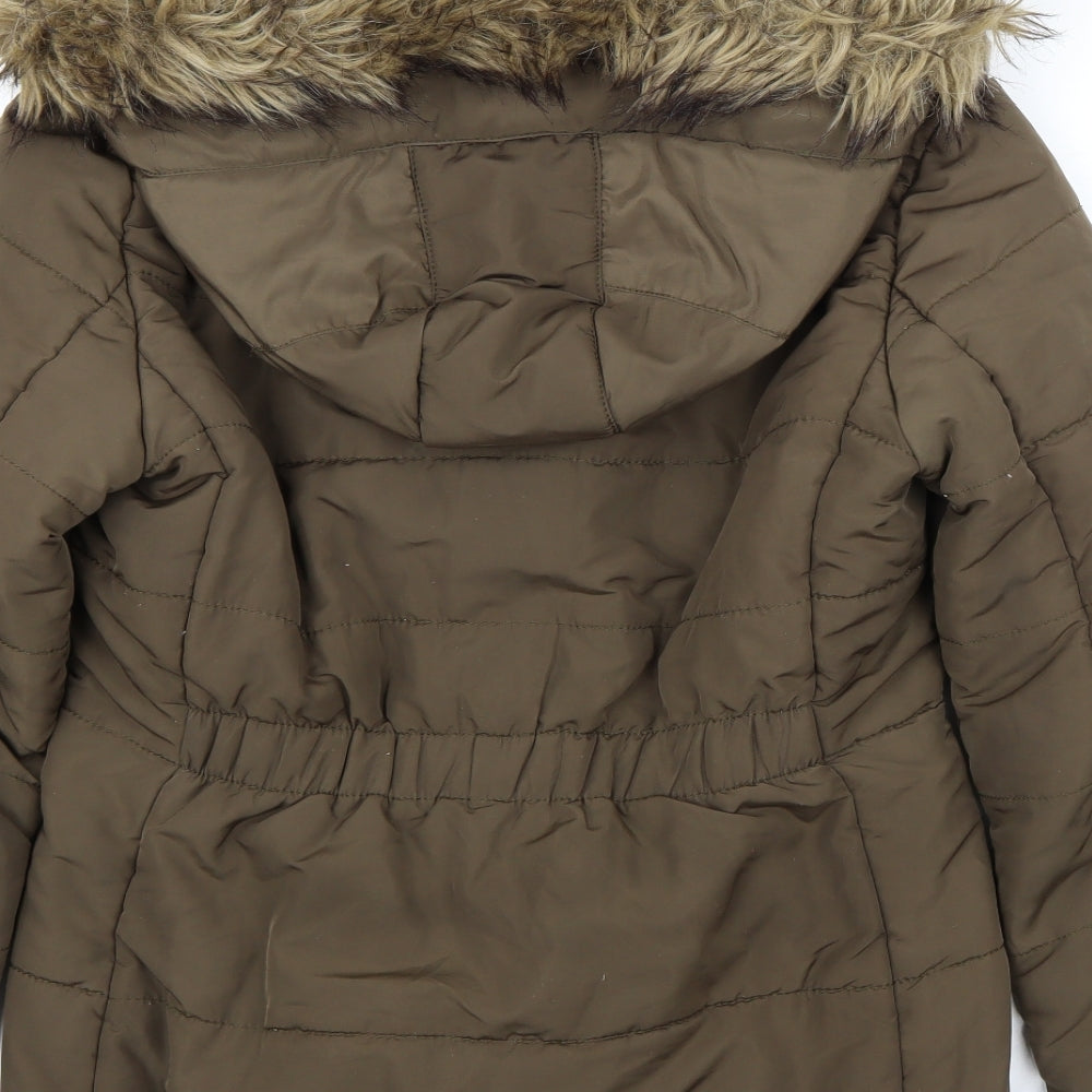 H&M Womens Green Jacket Coat Size 6