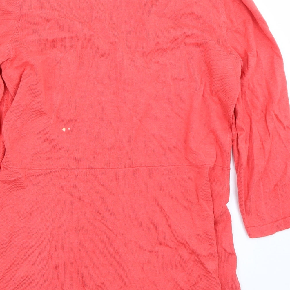 Isaac Mizrahi Womens Red Cardigan Jumper Size M