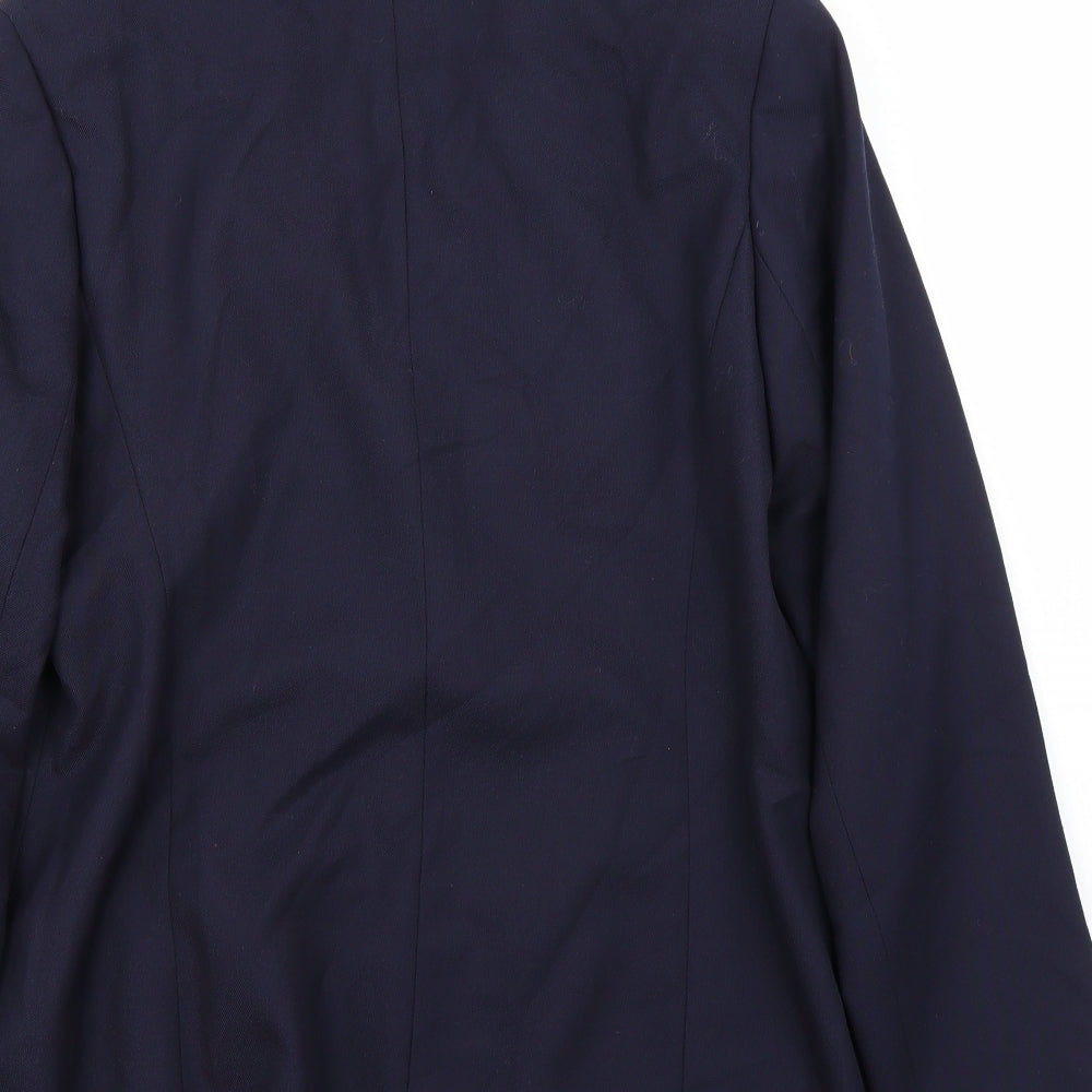 Classics Womens Blue Jacket Suit Jacket Size 14