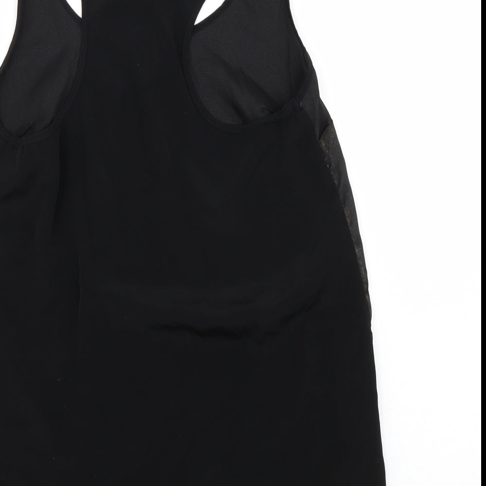 River Island Womens Black Basic T-Shirt Size 10