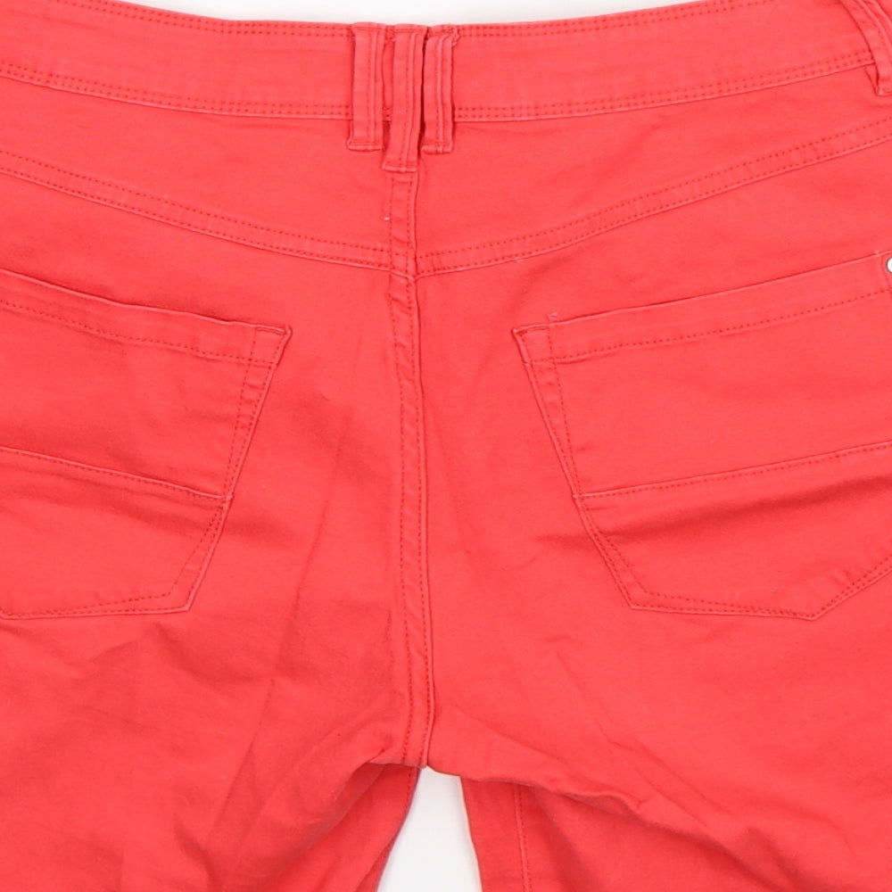 Terranova Womens Pink Denim Chino Shorts Size M