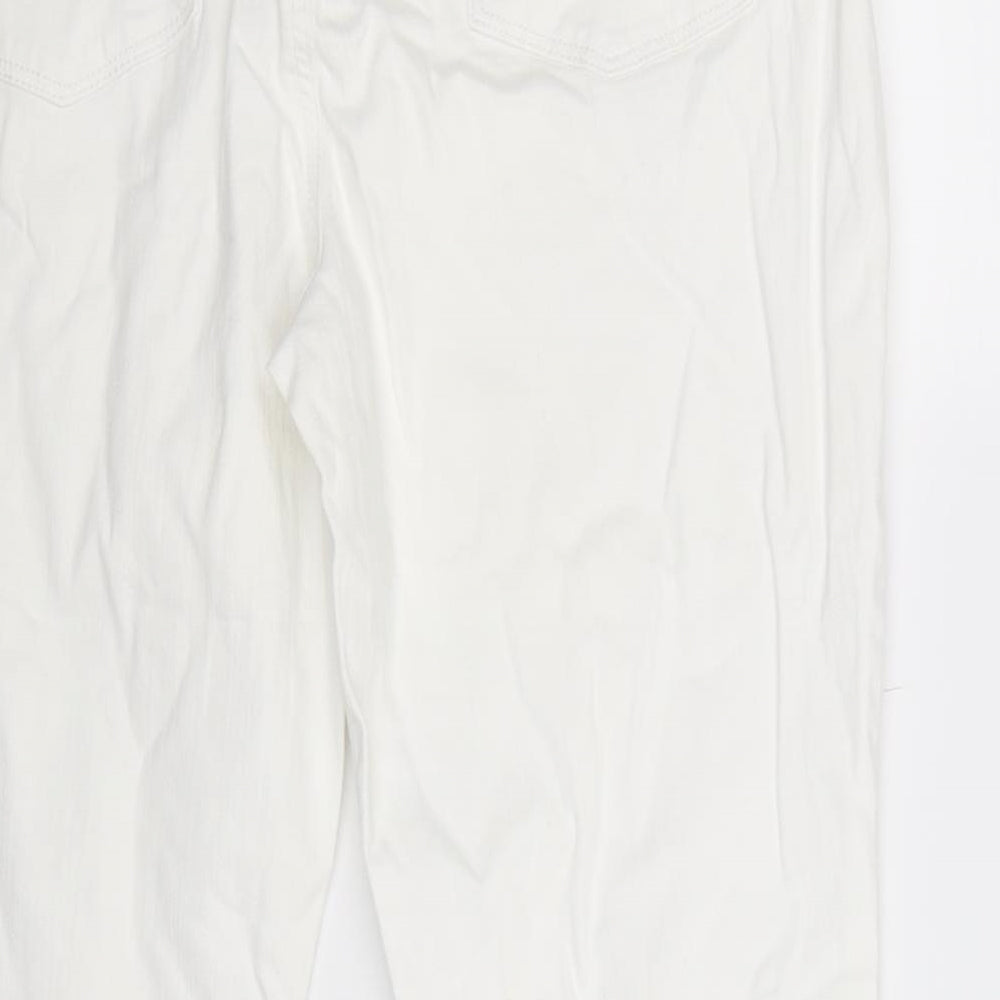 Jessica Simpson Womens White Denim Skinny Jeans Size 18 L26 in